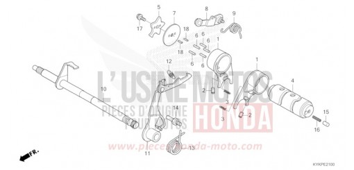 GEARSHIFT DRUM CRF110FR de 2024